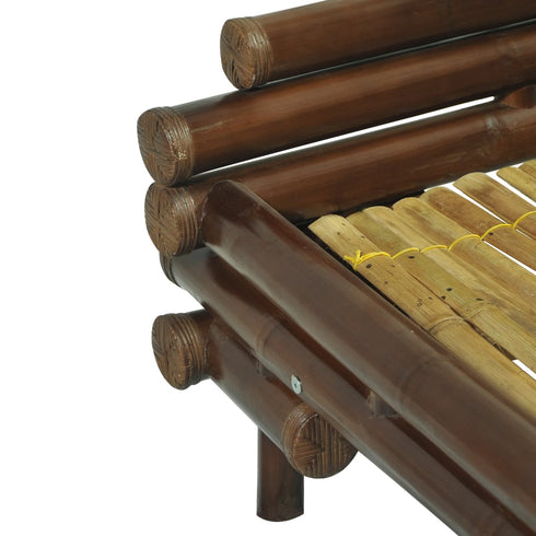 Aki Kagu -  Bed Frame Dark Brown Bamboo 140x200 cm